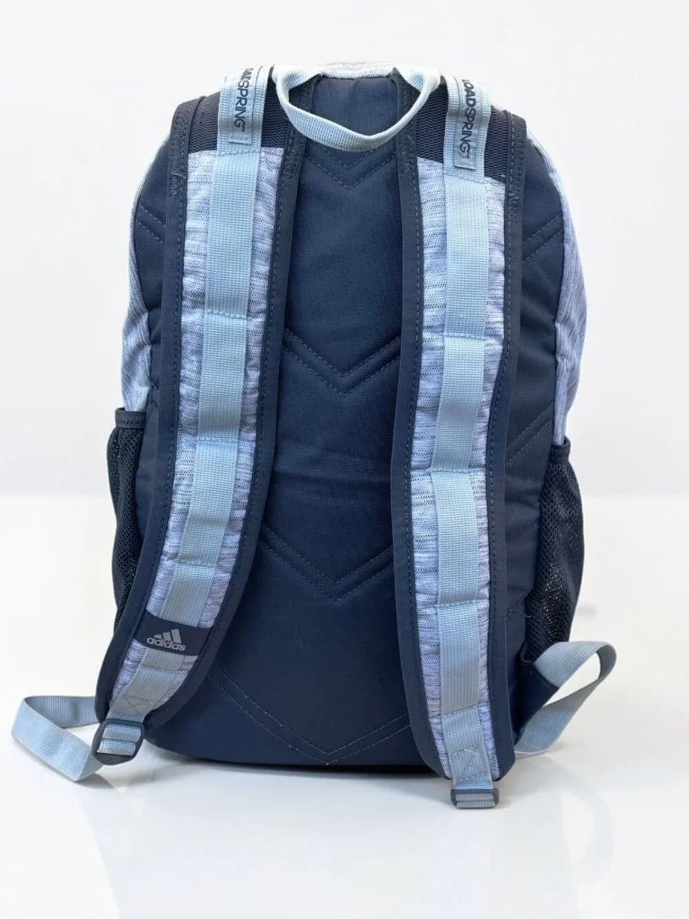 Adidas Defender Backpack Gray Navy Heather School Gym Laptop Travel Bag